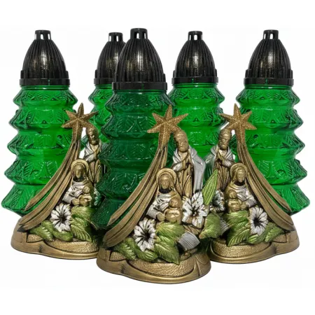 ZNICZ CHOINKA ,, ŚWIĘTA RODZINA " - 757 ( 1 opakowanie 5 szt. )